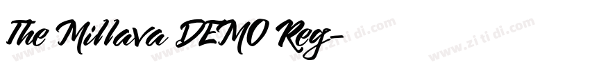 The Millava DEMO Reg字体转换
